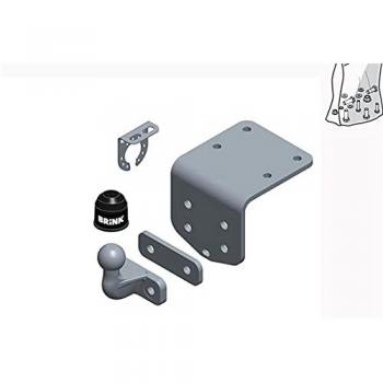 Enganche de remolque Brink desmontable 613200 con capacidad de carga de hasta 2,000 kg, sistema de instalación rápida y fácil, compatible con vehículos específicos, incluye kit de electrificación y es resistente a la corrosión