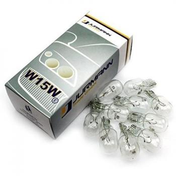 jurmann Trade GmbH® 10 x Unidades jurmann® 12 V W16 W W2,1 x 9,5d. T15 bola lámpara halógena Lámpara Auto coche de lámpara de iluminación Bombilla