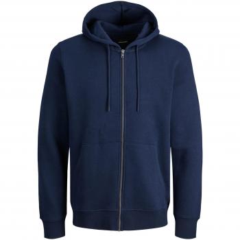 Jack & Jones Plus Size Navy Zip Hoodie Sweatshirt Jjebradley