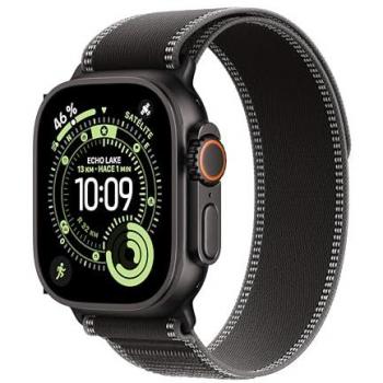 Apple Watch Ultra 3 GPS + Cellular 49mm Titanio Negro con Correa Loop Trail Negro/Carbón M/L - Reloj Smartwatch Premium para Running y Multideporte
