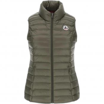 JOTT Seda Women's Sleeveless Puffer Vest Slim Fit Green