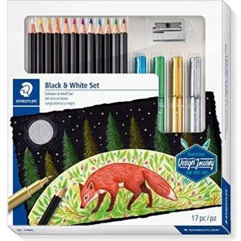 Set de Dibujo Staedtler Design Journey Black & White - 17 Piezas
