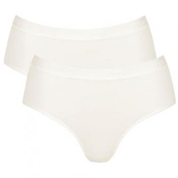 Sloggi Go Casual Women's Midi Briefs (2 Pack) - White Cotton