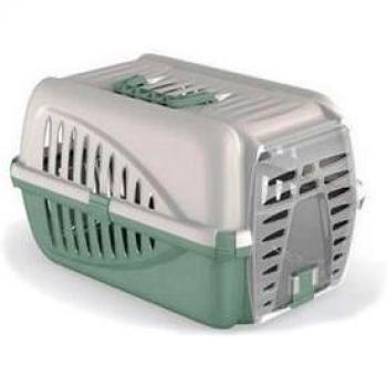 Transportín Panzer 33x50x31 cm - Verde/Gris