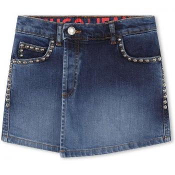 Short de niña denim efecto falda con tachuelas Hugo G00073