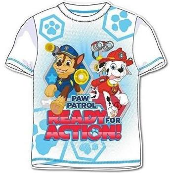 Paw Patrol - Camiseta Camiseta Corta Manga - Ready for Action - Niño - , novedad, producto original 1002025 Wap Bianco 8 Años-128 cm