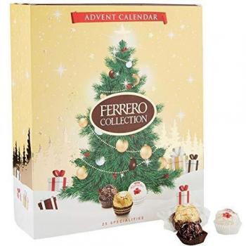 Ferrero Collection Chocolate Christmas Advent Calendar 2021, White & Dark Chocolate Pralines, 271 g