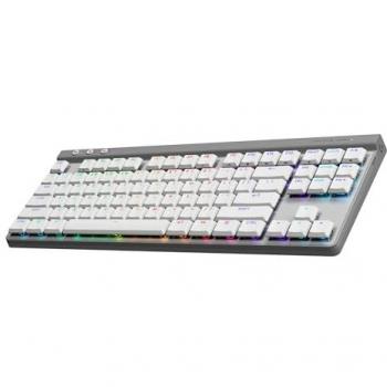 Teclado Bluetooth Logitech G515 TKL Gaming Blanco - Mecánico Táctil, LIGHTSPEED, RGB, Sin Teclado Numérico
