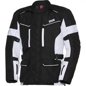 Ixs evans de st hombre motocicleta textil chaqueta touringzblanco y negro