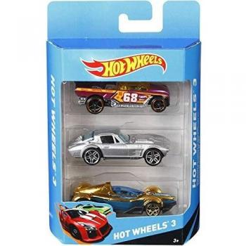 Conjunto de 3 Vehículos Hot Wheels Diversos Modelos