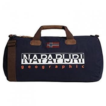 Napapijri Bering 3 Unisex Travel Duffel Bag - Blue Marine, Water-Resistant, 58.5 cm