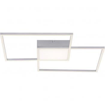 Plafón LED Asmin, CCT, acero, 60x60cm, regulable por mando a distancia, dimmable
