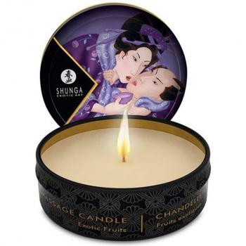 Shunga Mini Caress by Candlelight Vela Masaje Frutas Exóticas 30 ml