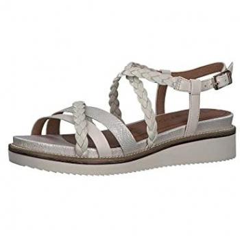 Sandalias Tamaris Mujer Modelo 28207, Color Blanco, Talla 41 EU