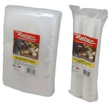 Bolsas Sottovuoto Reber 25x35cm, Pack de 100, Goffradas y Anti-UV