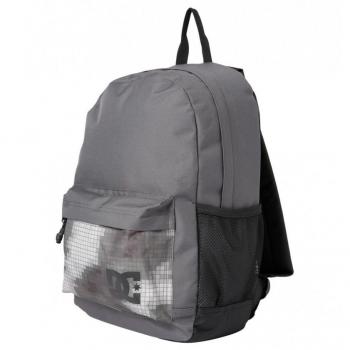 Mochila DC Shoes Backsider Seasonal 4 Dark Grey Pixel - Mochila, color gris oscuro pixelado, diseño moderno, compartimento principal amplio, bolsillos laterales para botellas, acolchado en la parte trasera y correas