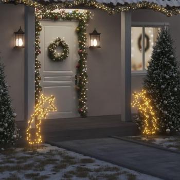 vidaXL Christmas Light Decoration with Spikes Meteor 115 LEDs 89 cm