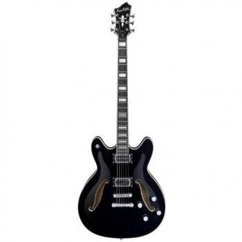 Hagstrom Viking Deluxe Black Baritone Guitar