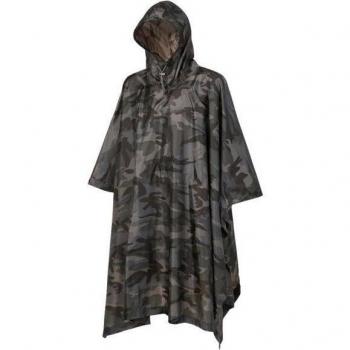 Brandit Poncho Ripstop Impermeable Multicolor Camuflaje Dark Camo