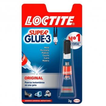 Pegamento Loctite Super Glue 3 gr + 33% gratis (4gr)