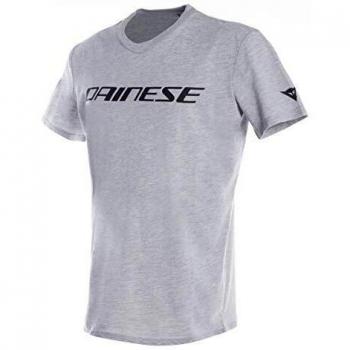 Dainese - Camiseta de Manga Corta - para niño N42 - Grey Melange/Black Small