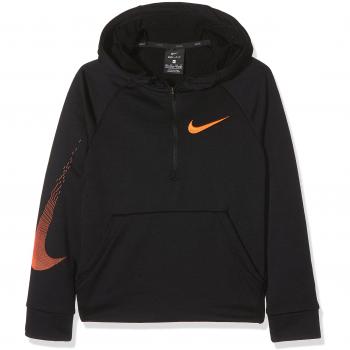 nike B NK DRY QZ FLC GFX Sudadera, Niños, Negro /