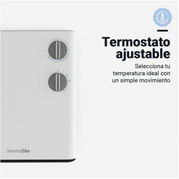 Calefactor Ventilador Universal Blue 490-UCVT9302 2000W Diseño Horizontal Blanco