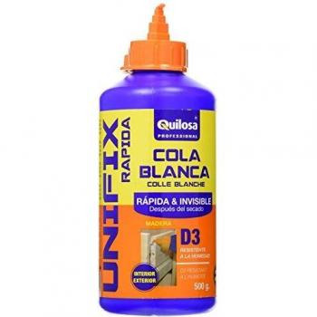 COLA BLANCA RAPIDA PARA MADERA UNIFIX 500 GR. QUILOSA
