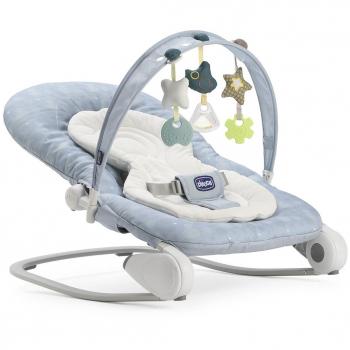 Chicco Hoopla - Hamaca con arco de juegos y reductor modular, de 0 a 18 kg, colección 2017, color azul