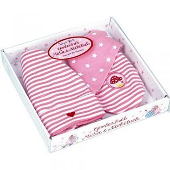 Conjunto Regalo Gorro y Pañuelo para el Cuello Serie BabyGlück de Spiegelburg Rosa