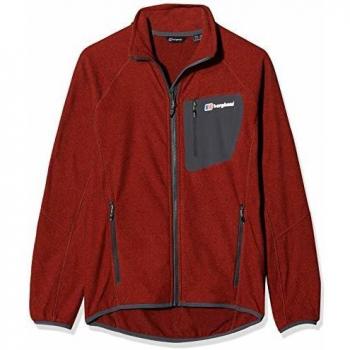Berghaus UK Deception 2.0 Chaqueta de Forro Polar, Hombre, Merlot/Ketchup, Extra-Small