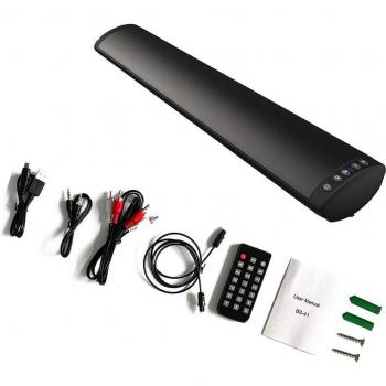 Barra de sonido inalámbrica 20W con Bluetooth 5.0, altavoz estéreo y sistema de sonido envolvente 3D para cine en casa y PC