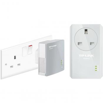 TP-Link (Nueva Versión) TL-PA4010KIT AV500 de 500 Mbps Nano Adaptador de Red Powerline Starter Kit AV500