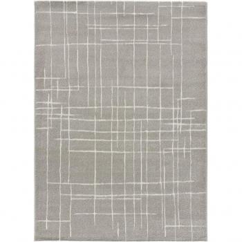 Alfombra Sensation Geométrica de Interior en Plata - 60x120, 80x150, 140x200, 160x230 cm