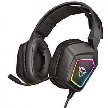 Trust Cascos Gaming GXT 450 Blizz Auriculares para Gaming RGB 7.1, Sonido Virtual Envolvente, con Micrófono, para PC - Negro