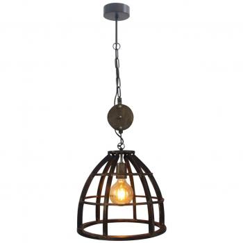 Lámpara Colgante Matrix 34cm Negro Antiguo E27 60W, K cadena ajustable