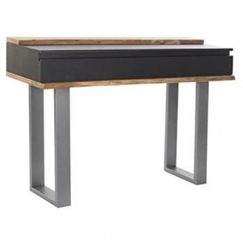 Consola DKD Home Decor 115 x 40 x 80 cm Negro Madera Marrón Gris oscuro Madera de mango