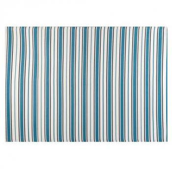Alfombra de Exterior Milos Azul Polipropileno 180 x 270 cm - Fácil Limpieza - Estilo Artesanal