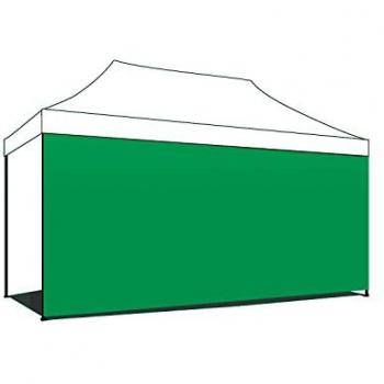 Lona lateral para gazebo de jardín 3x4,5 m con velcro en varios colores verde