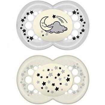 MAM Original Night Silicone Pacifier 6+ Months Twin Pack