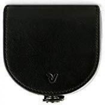 Monedero Roncato Pascal de Piel Negra 8x7.5x2 cm