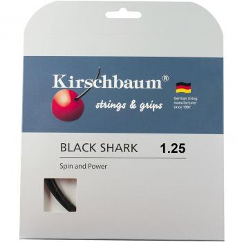 Kirschbaum Shark Garniture Cordaje de Tenis Negro Negro Negro Talla:1,25 mm x 12 m