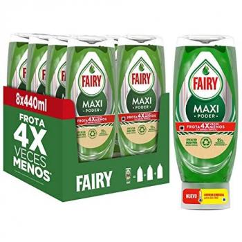 Lavavajillas Líquido a Mano Fairy Maxi Poder Antigrasa 3.5 L (8 x 440 ml)