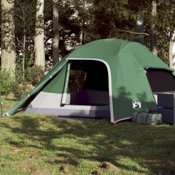 vidaXL Tienda de campaña iglú impermeable para 4 personas en colores blanco opaco, azul, gris y verde