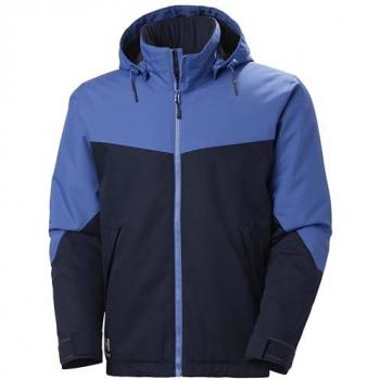 Navy/Stone Blue Oxford Insulated Work Jacket for Men