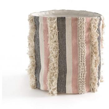 Cesto de algodón estilo kilim Corfu
