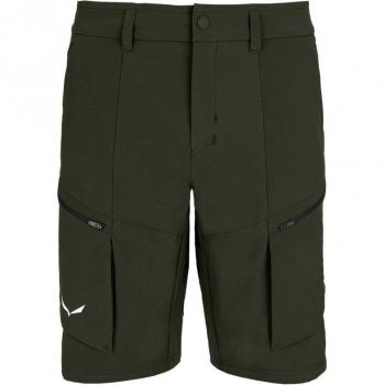 Salewa Puez DST Cargo Shorts - Dark Olive Men's Durable Stretch Outdoor Shorts