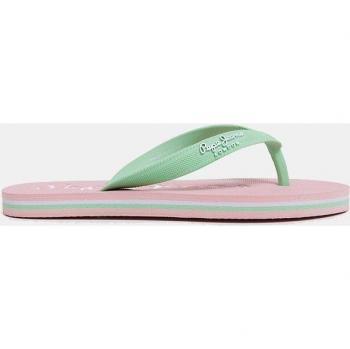 Pepe Jeans - Chanclas Bay Beach Brand de niña con diseño logotipado y tira al dedo