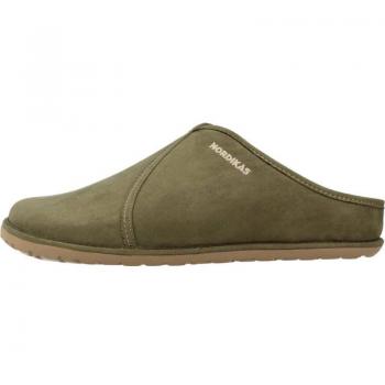 Zapatillas de hogar para hombre Nordikas modelo Microsuede en color verde
