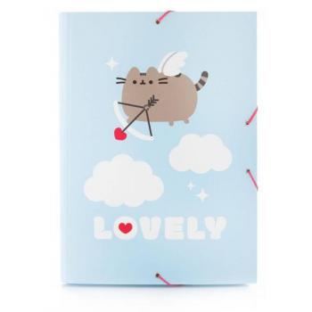 Carpeta Solapas Pusheen Purrfect Love Collection - Carpeta con solapas, diseño de Pusheen, colección Purrfect Love, material resistente, tamaño A4, ideal para organizar documentos y trabajos escolares